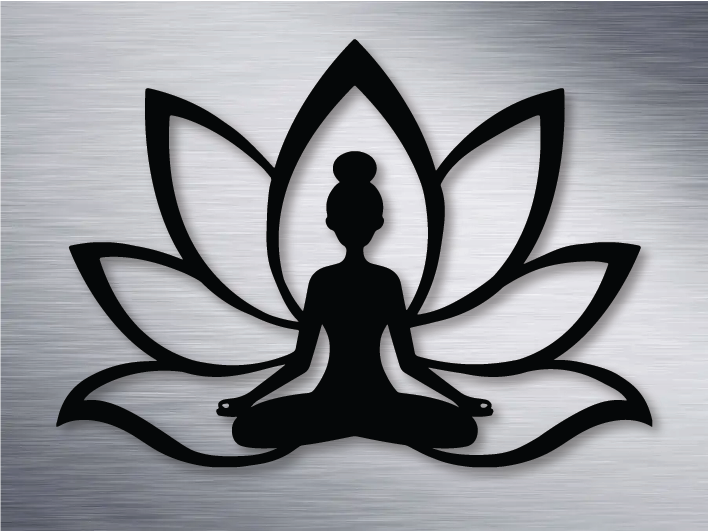 Meditation Lotus Metal Art Metal Art