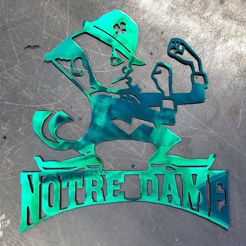 Notre Dame Fighting Irish Custom Metal