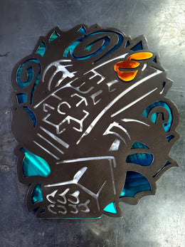 Game controller artwork by Elite Metalworking