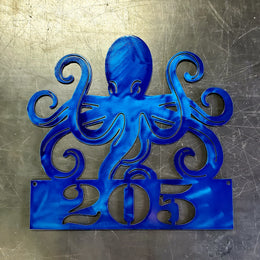 Octopus Personalized Metal Sign