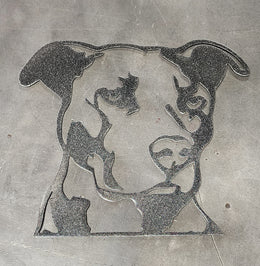 Pitbull Metal Wall Art