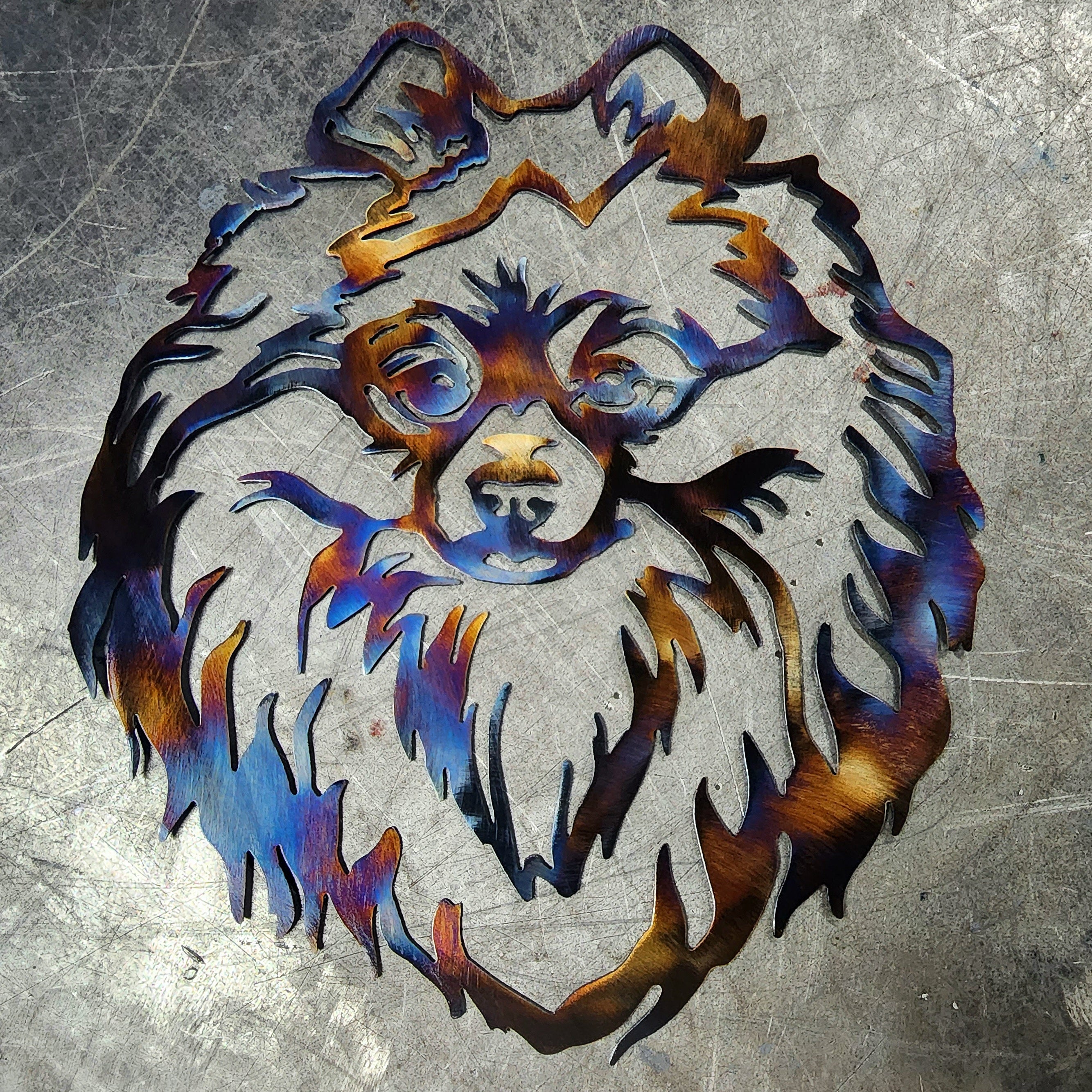 Pomeranian Metal Art