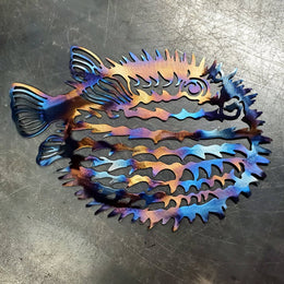 Pufferfish Metal Wall Art