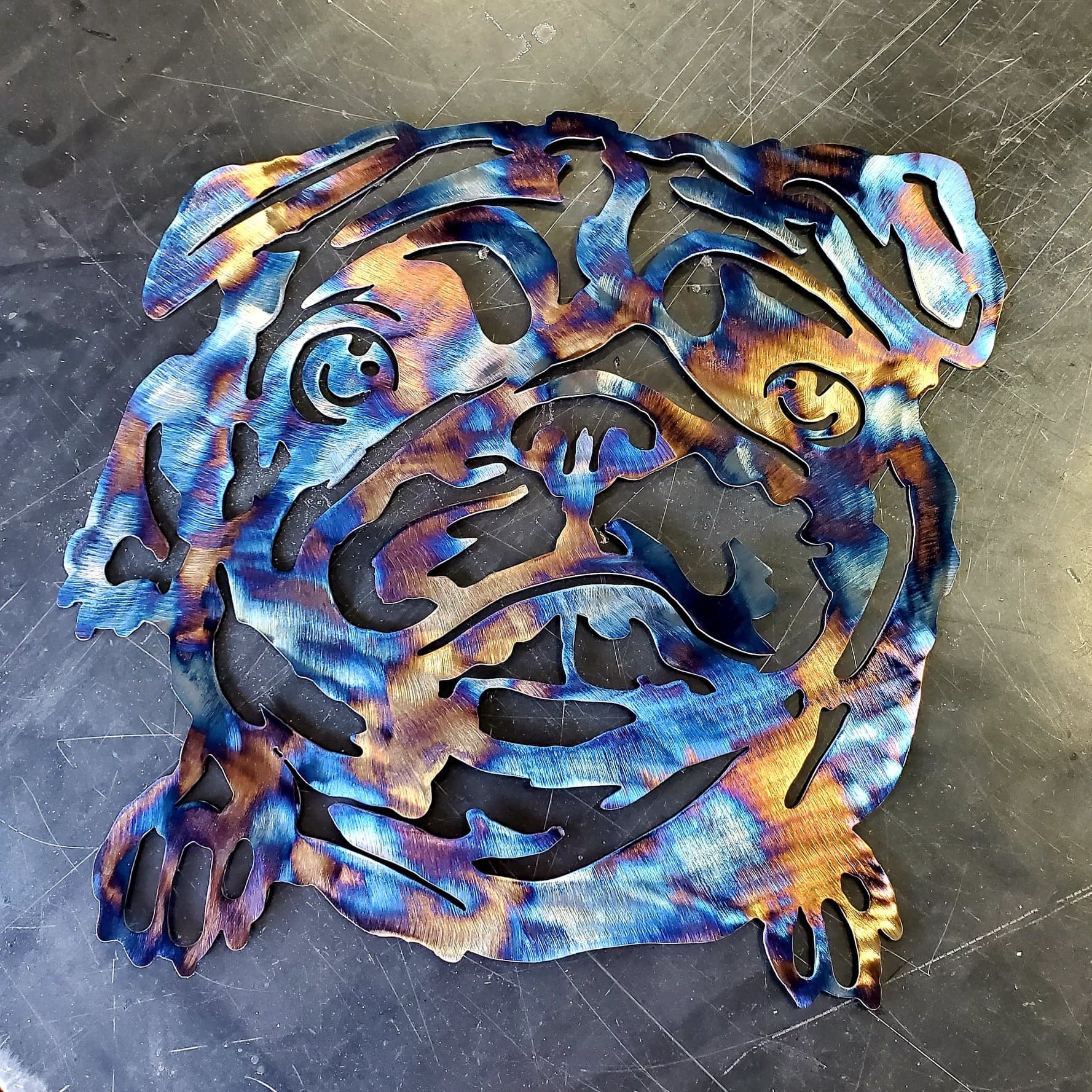 Pug #2 Metal Art