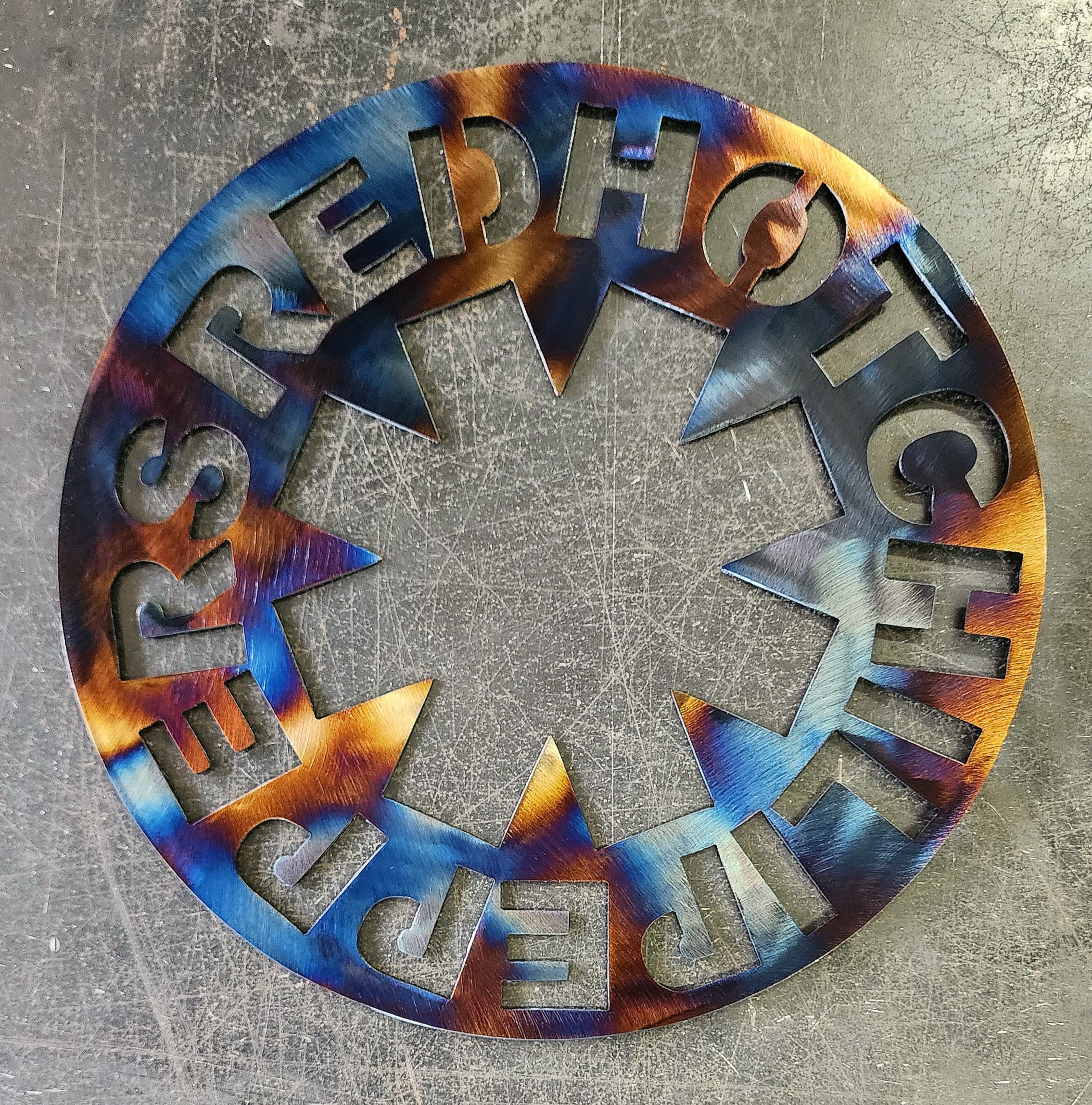 Red Hot Chili Peppers Metal Art