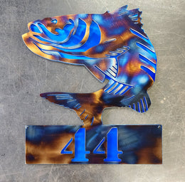 Striped Bass (Rockfish) Metal Wall Art