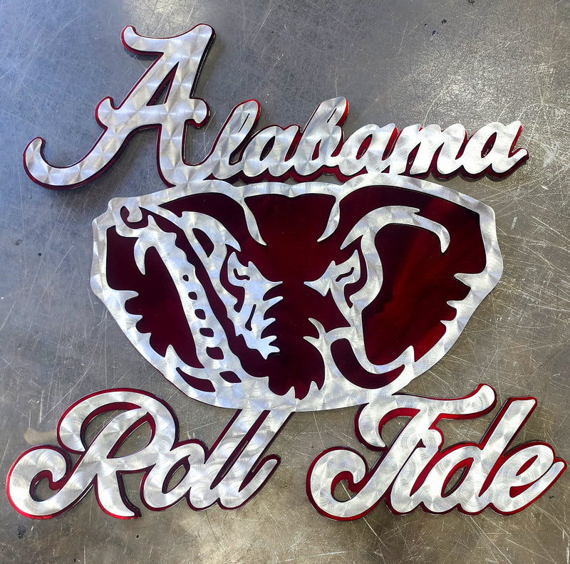 Alabama Crimson Tide Custom Metal