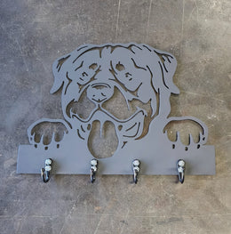 Rottweiler Key & Leash Hanger