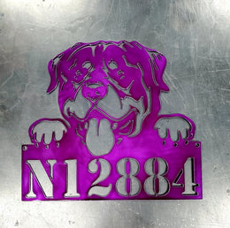Rottweiler Personalized Metal Sign