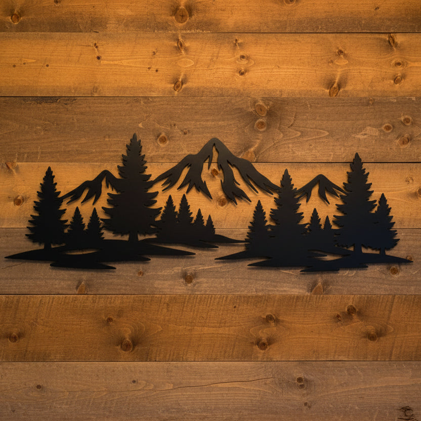 Mountain Scene Metal Wall Art