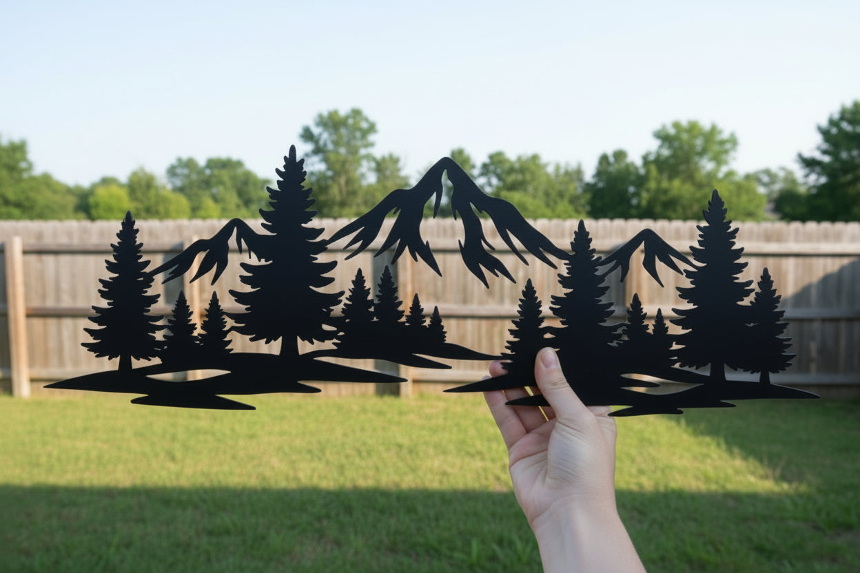 Mountain Scene Metal Wall Art