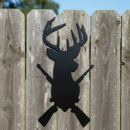 White-Tailed Deer Hunting Metal Wall Art