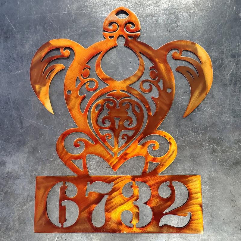 Sea Turtle Metal Art