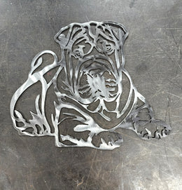 Shar Pei Metal Wall Art