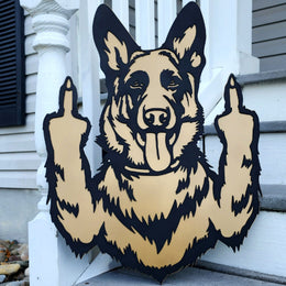 German Shepherd Metal Wall Art