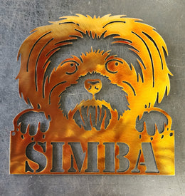 Shih Tzu Metal Wall Art