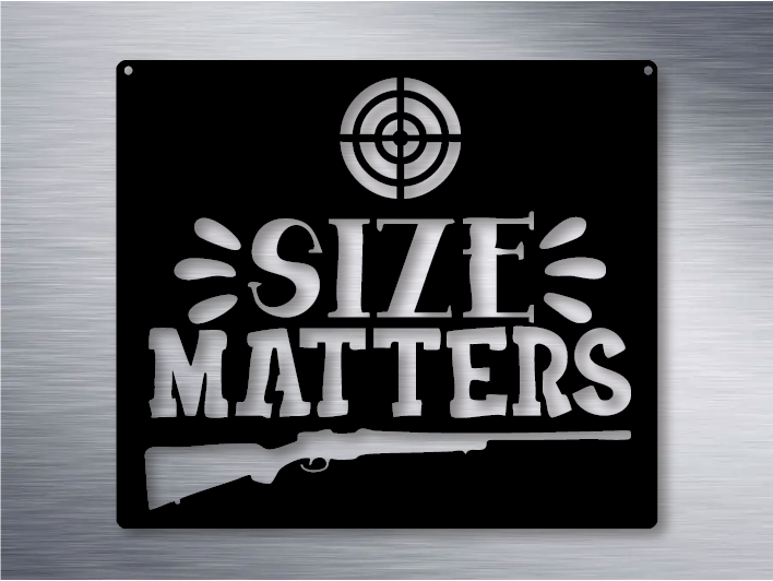 Hunting 'Size Matters' Metal Art
