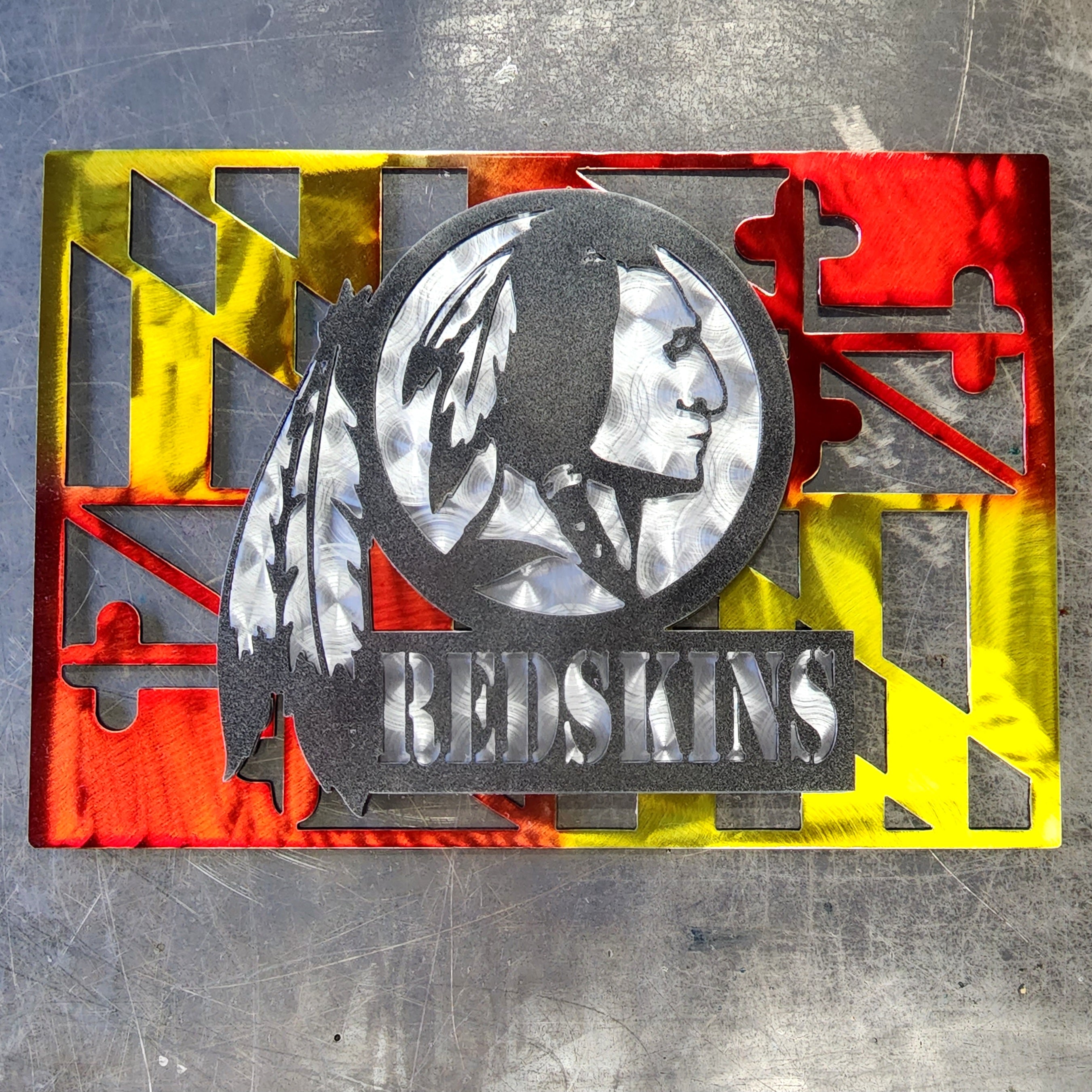 Washington Redskins (Commanders) Custom Metal