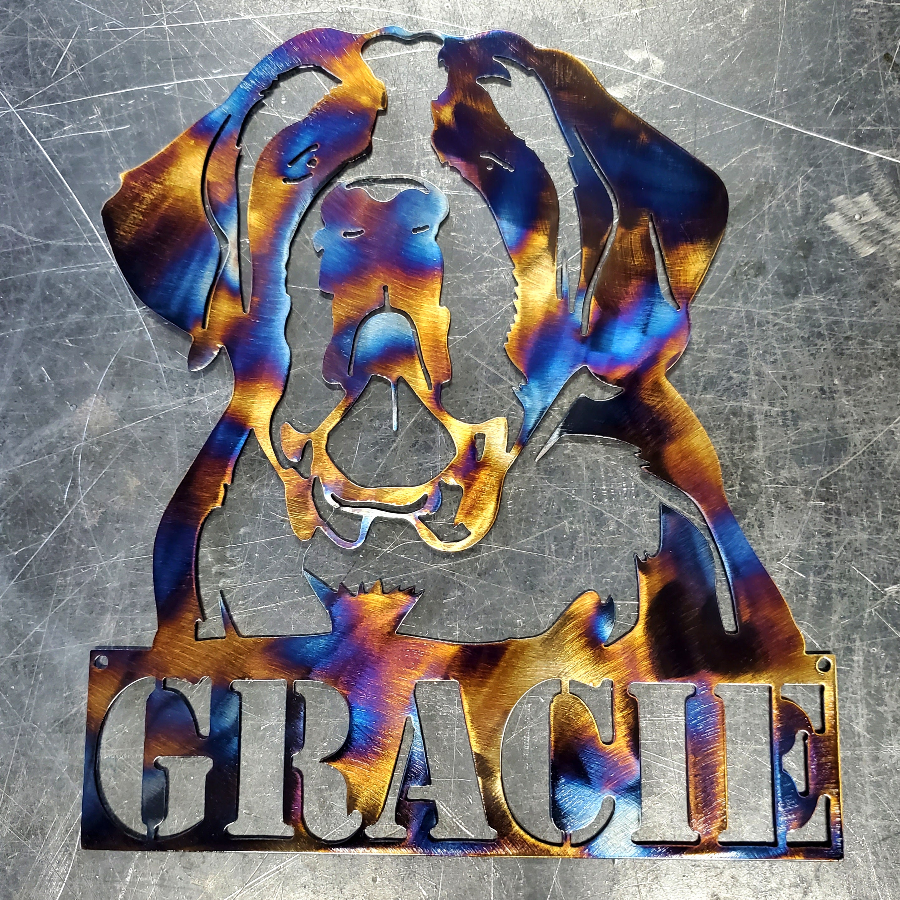 St. Bernard #1 Metal Art