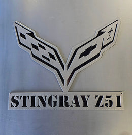 Corvette C7 Metal Wall Art
