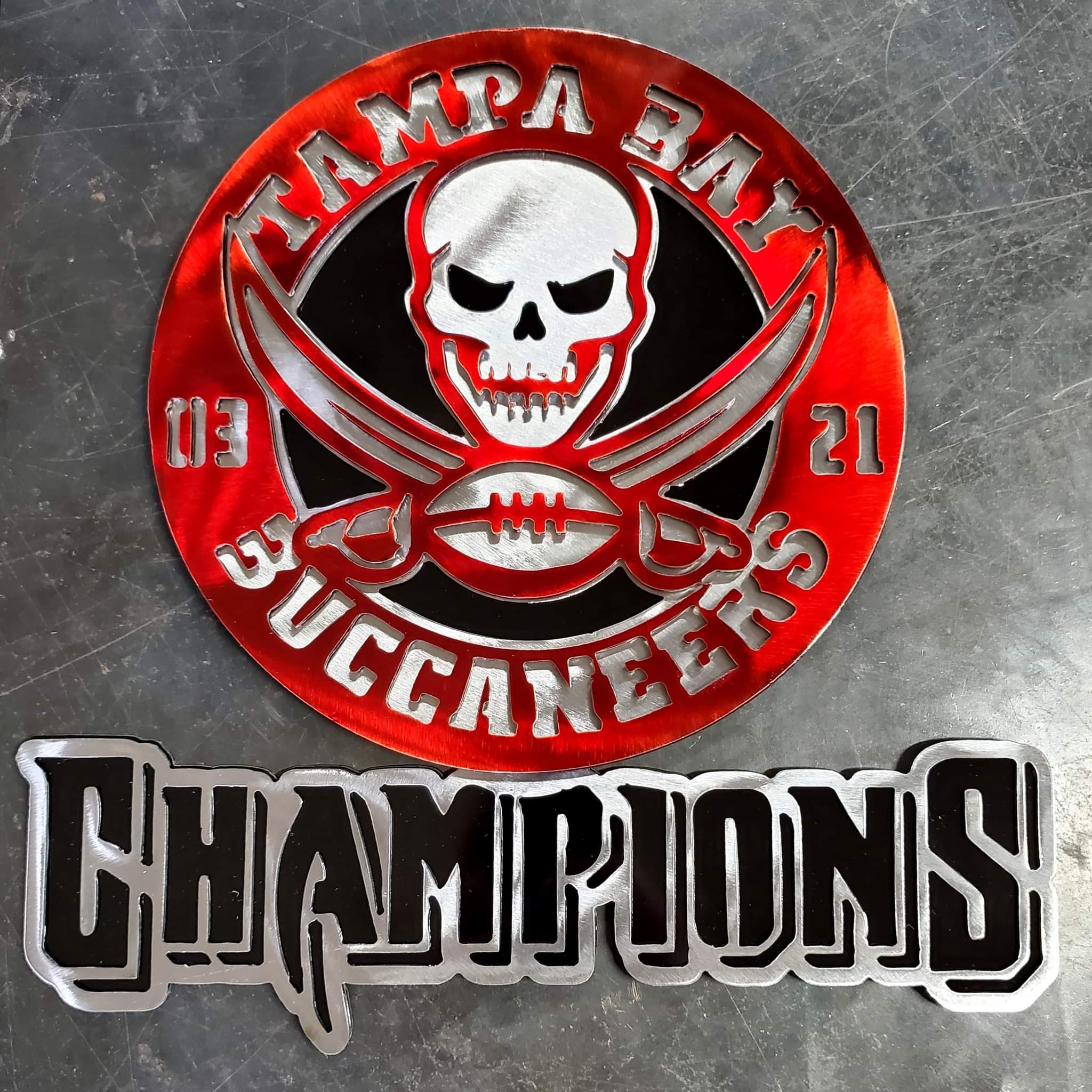 Tampa Bay Buccaneers Custom Metal