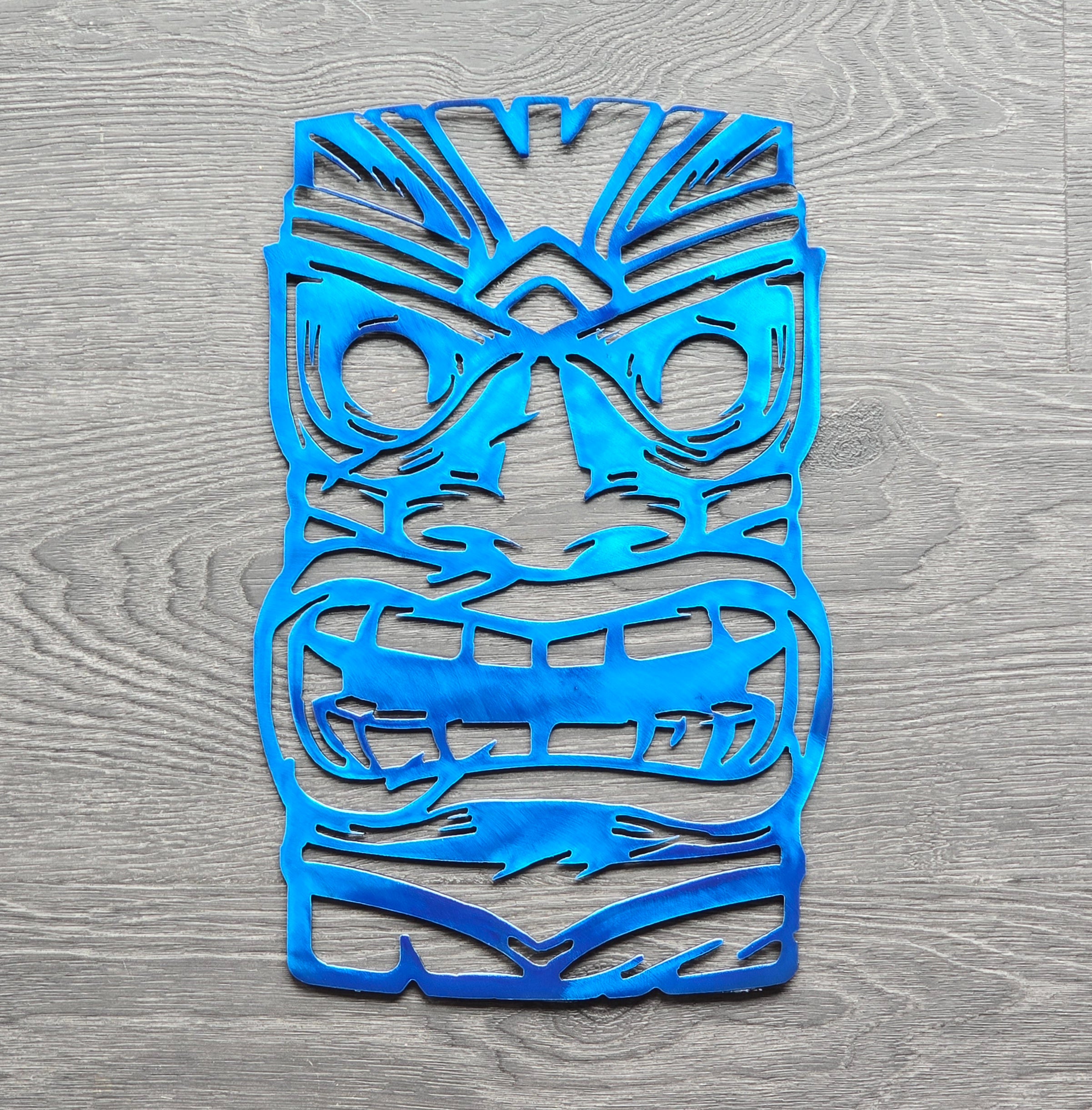 Tiki Mask Metal Art