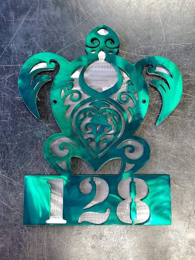 Sea Turtle Metal Art
