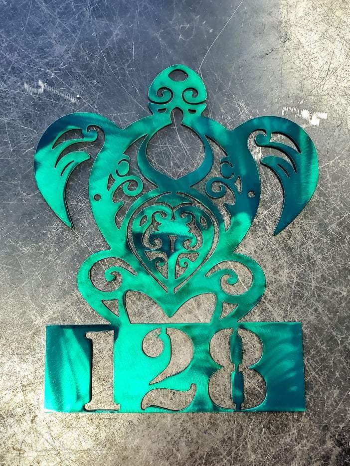 Sea Turtle Metal Art