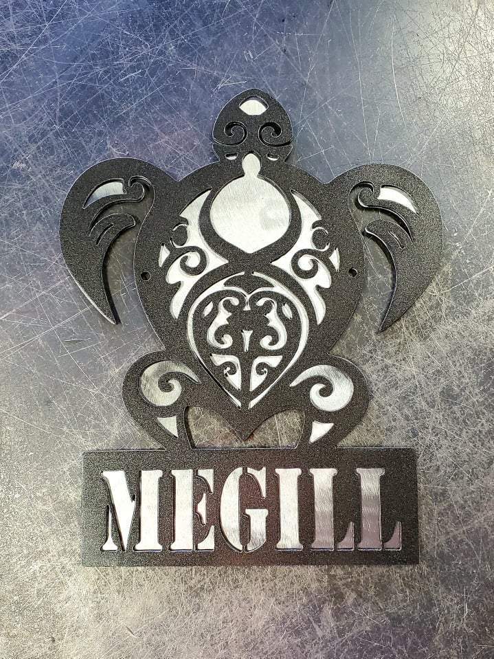 Sea Turtle Metal Art