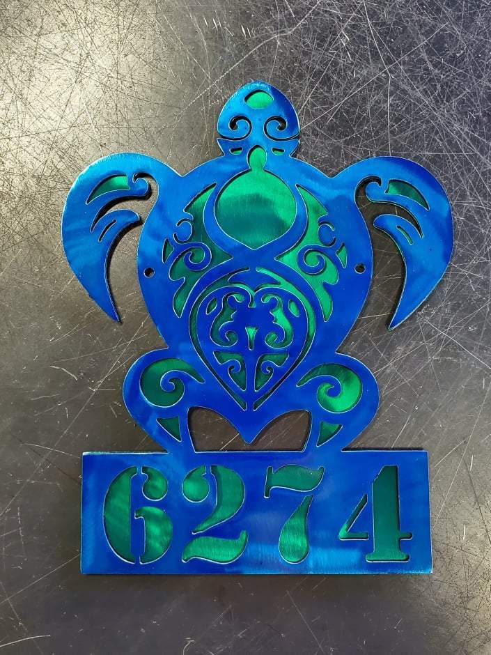 Sea Turtle Metal Art
