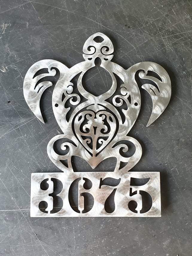 Sea Turtle Metal Art