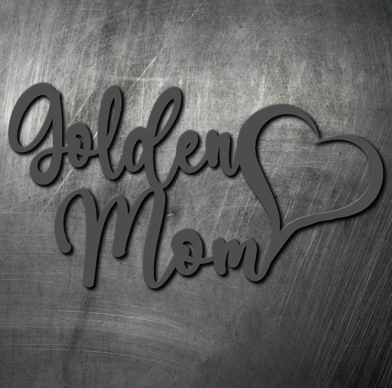 Golden Mom Metal Art