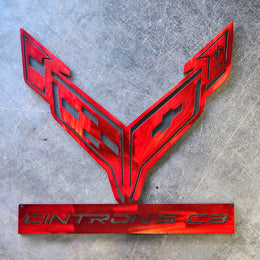 Corvette C8 Metal Wall Art