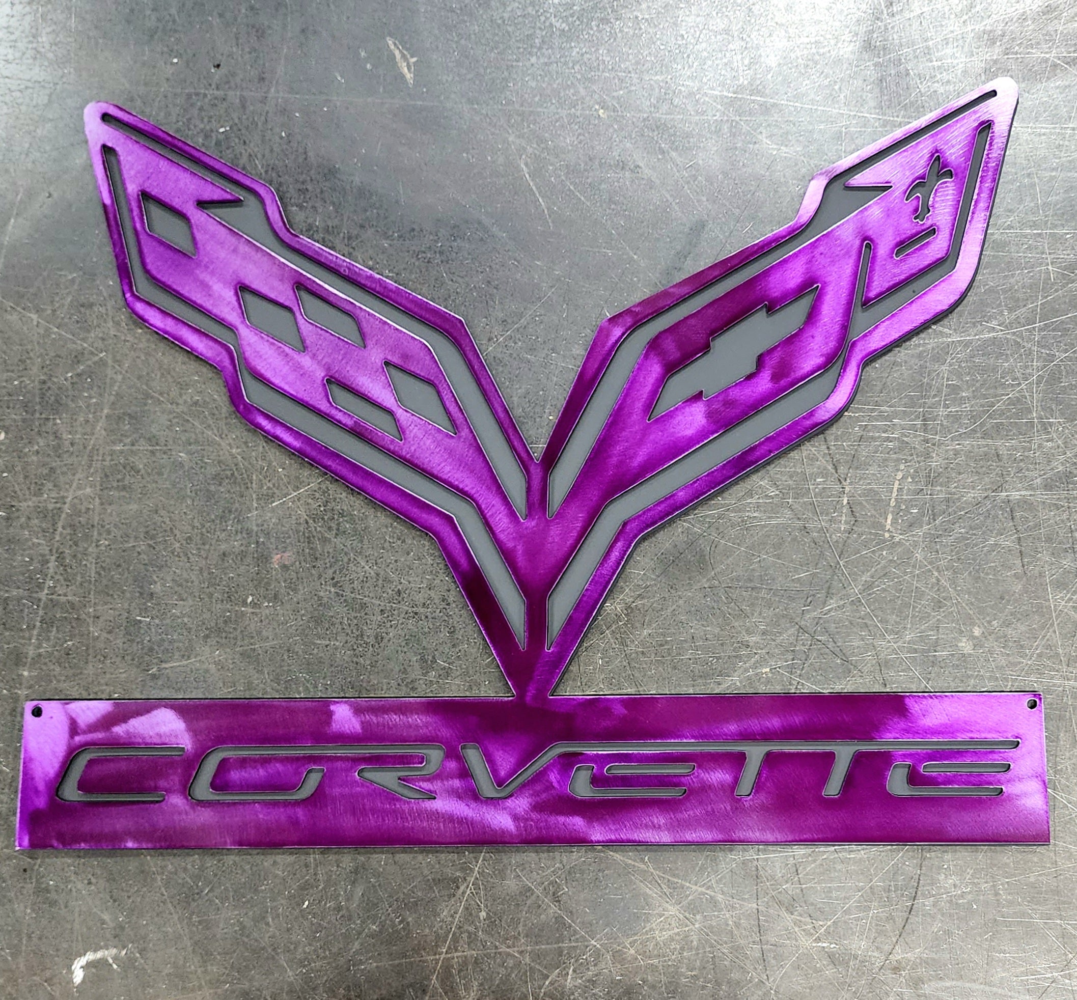 Corvette C7 Metal Art