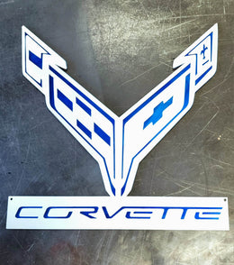 Corvette C8 Metal Wall Art