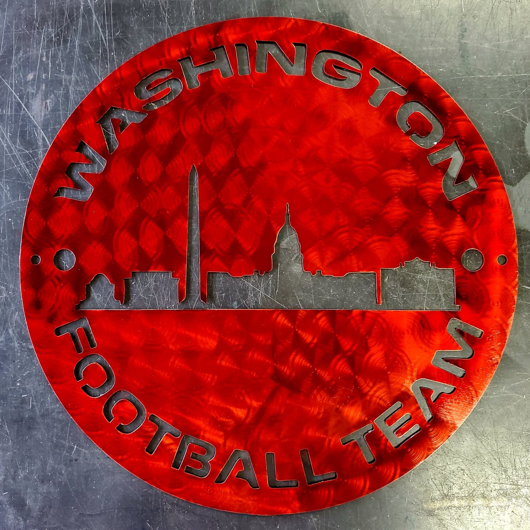Washington Redskins (Commanders) Custom Metal