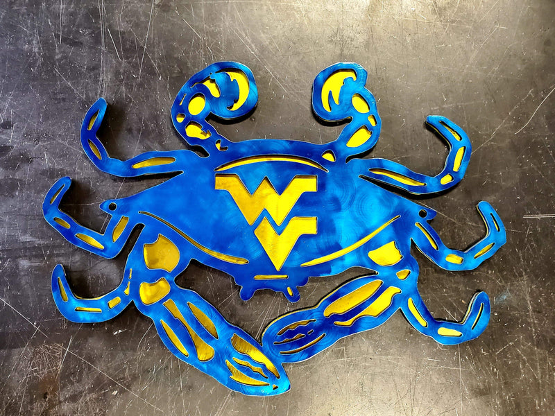Custom Blue Crab Metal Art