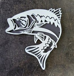 Largemouth Bass Metal Wall Art