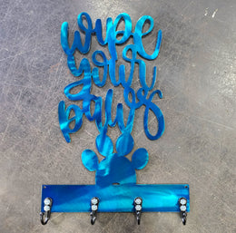 Wipe Your Paws Key & Leash Hanger