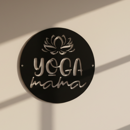 Yoga Mama Metal Wall Art
