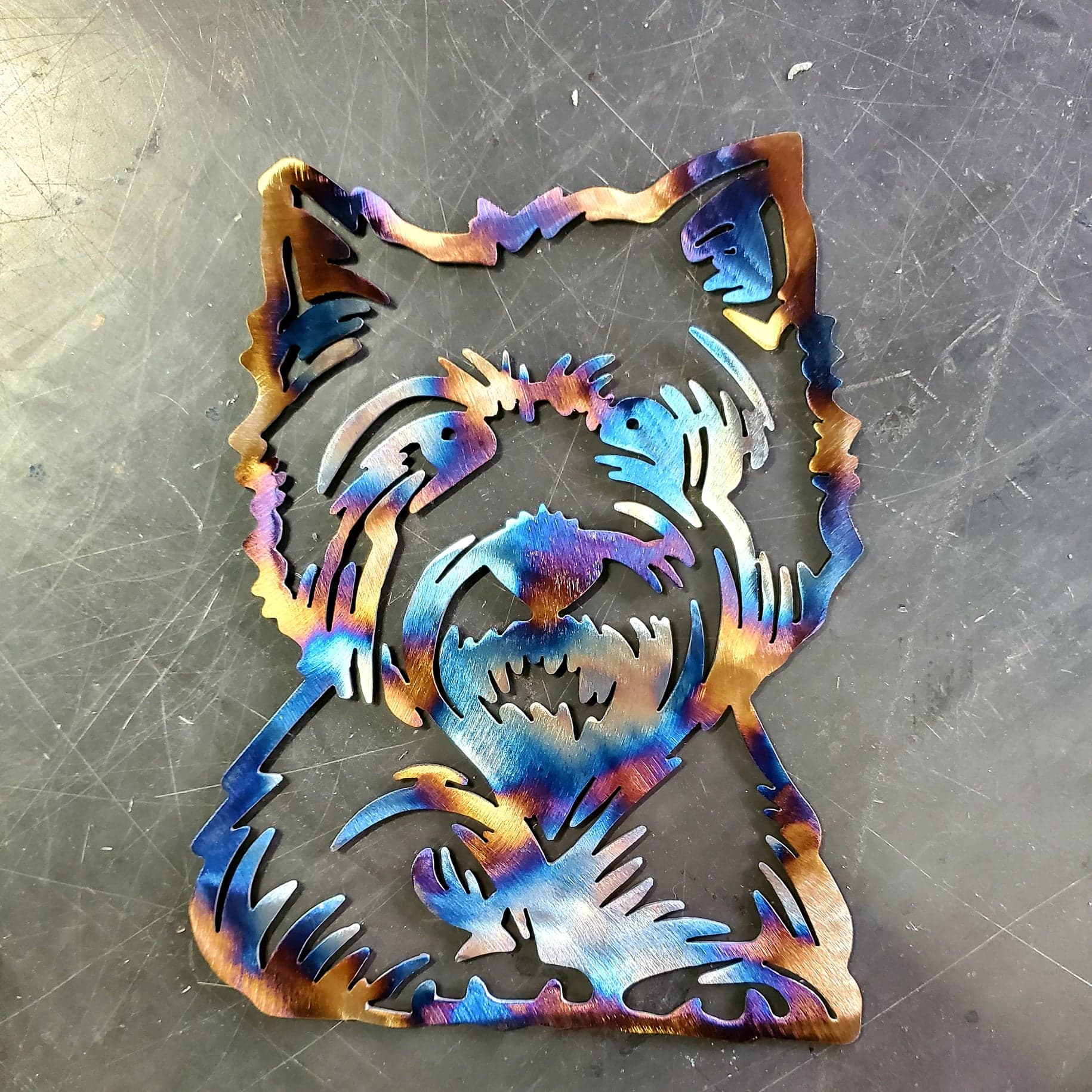 Yorkie #2 Metal Art