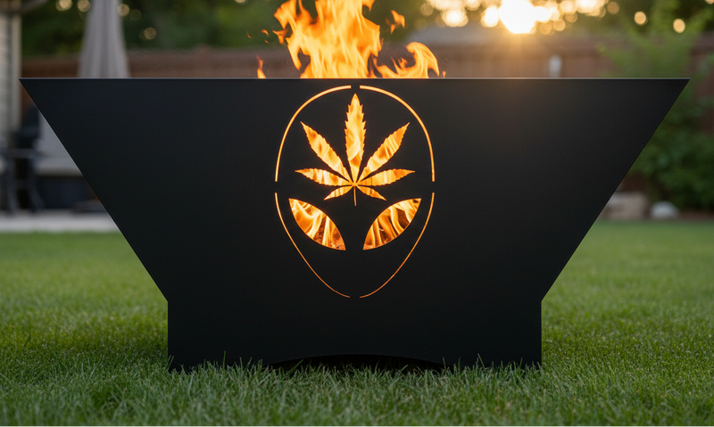 Alien Head 420 | Fire Pit Side Design