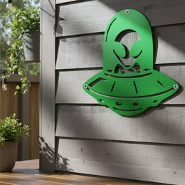 Alien UFO Metal Wall Art