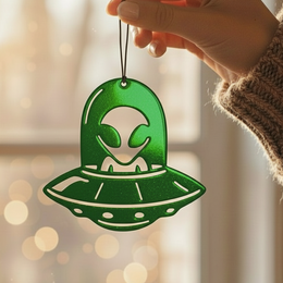 Alien UFO Ornament