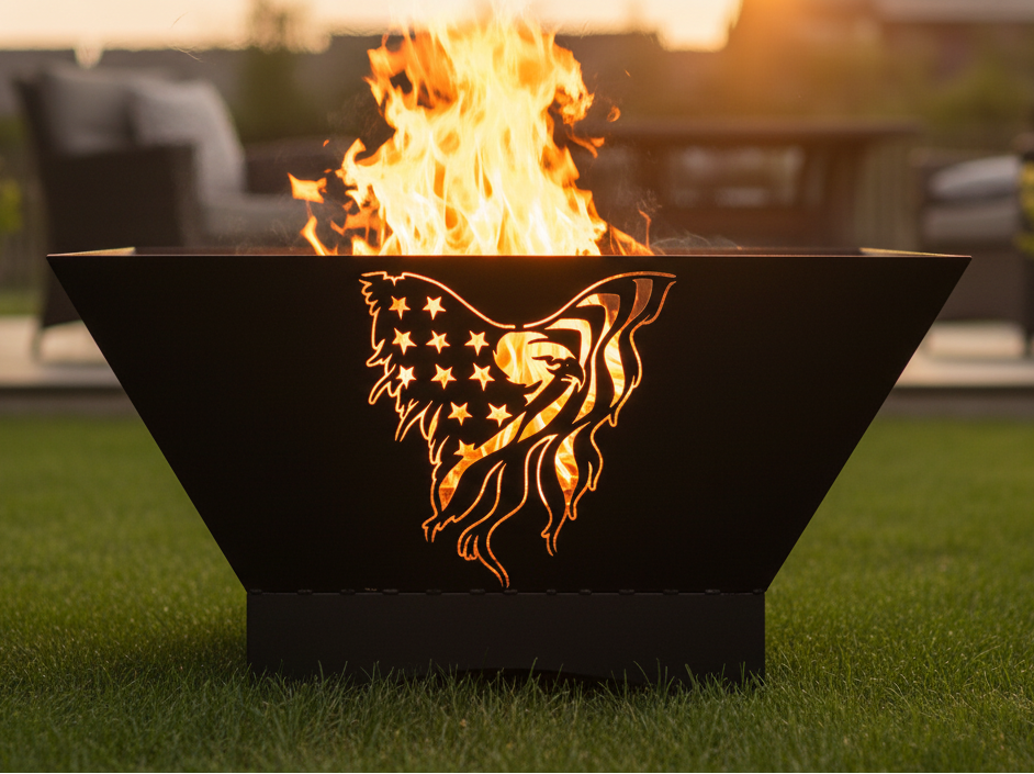 American Eagle- Fire Pit Side