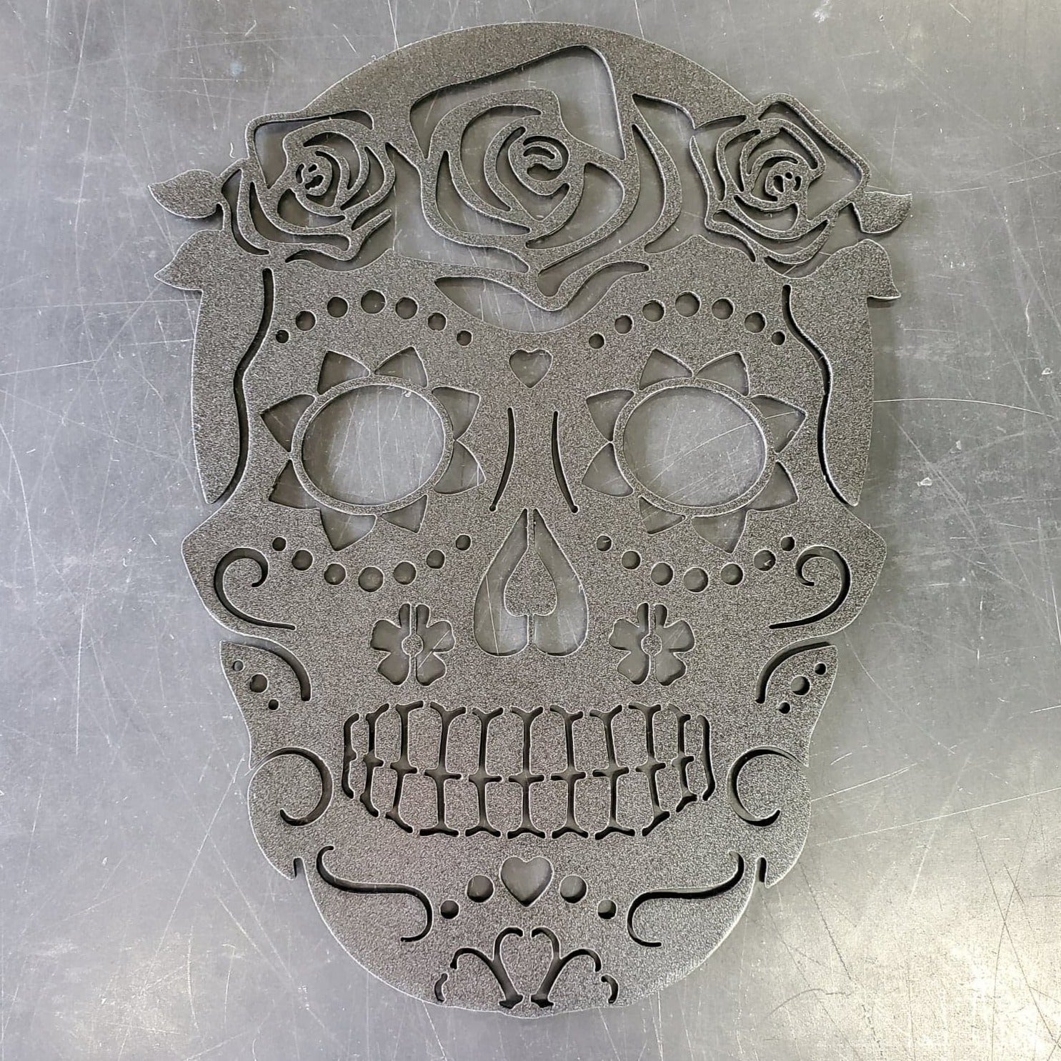 Sugar Skull Metal Art