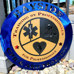 First responder training logo by Elite Metalworking