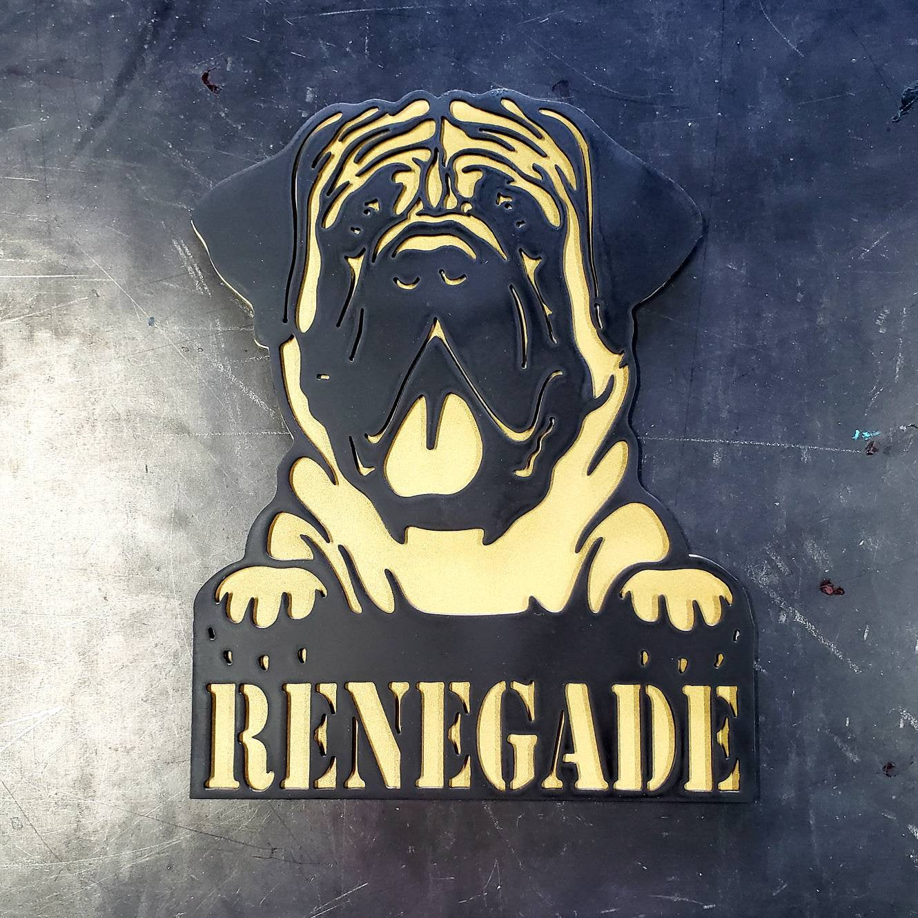 Mastiff #1 Metal Art