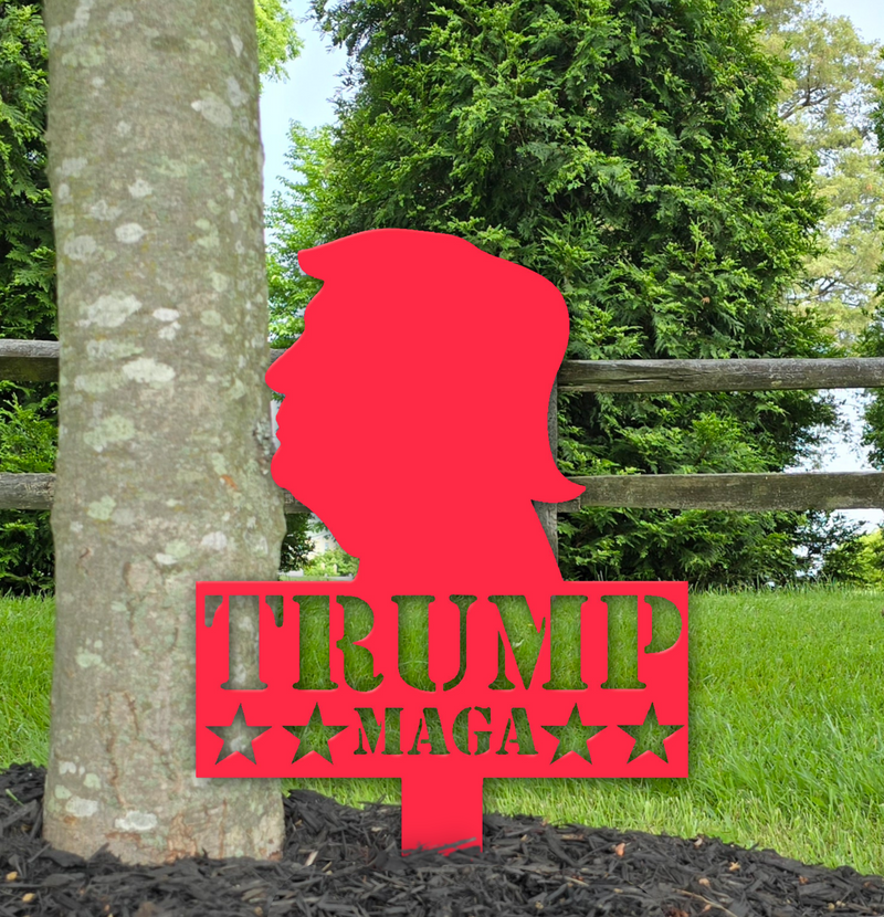 Trump Garden Metal Art