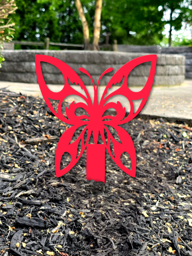 Butterfly Garden Metal Art
